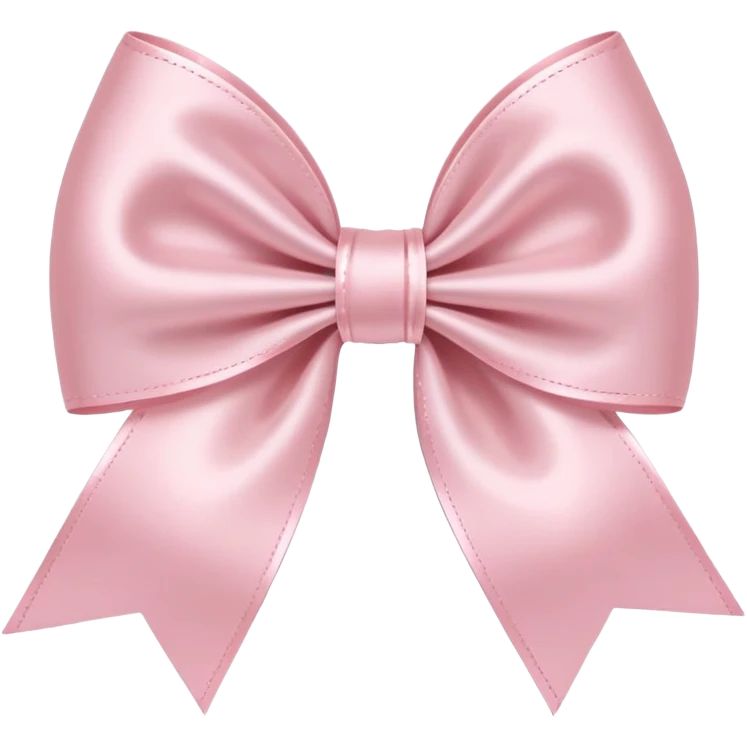 light pink bow on light pink bow emoji