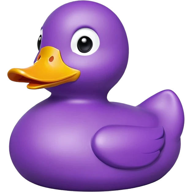 purple rubber duck emoji