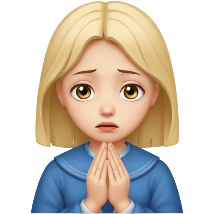 Girl begging emoji