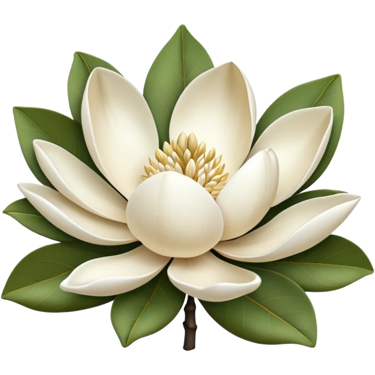 white magnolia emoji