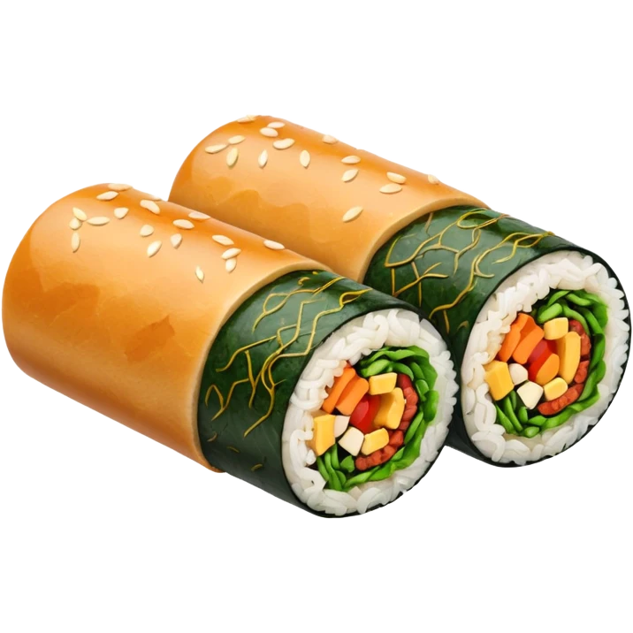 tofu kimbap roll emoji