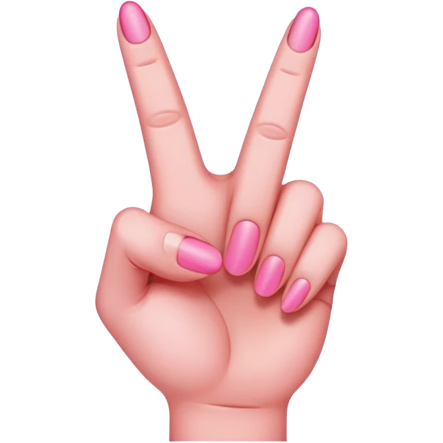 Pink middle finger  emoji