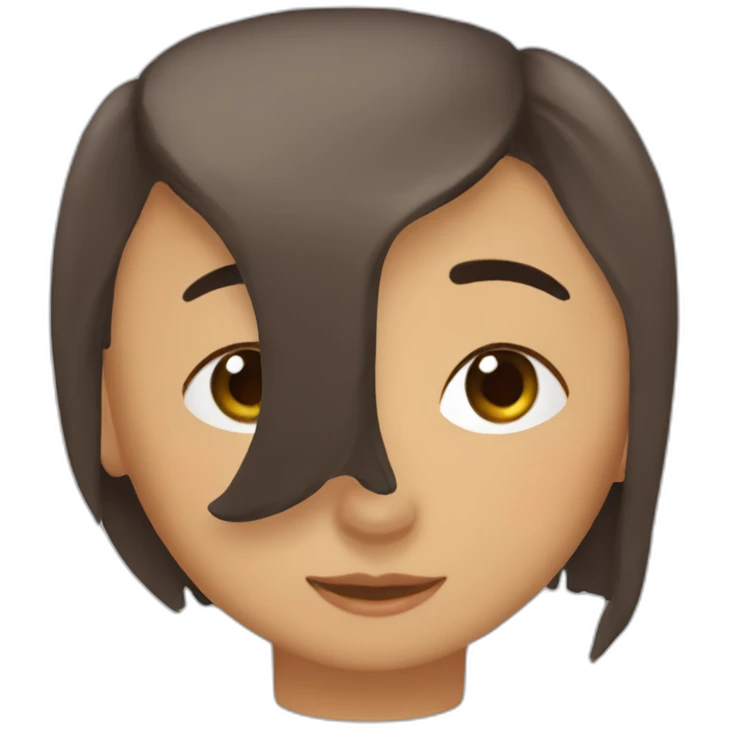 Chilena morena chascona enojada emoji