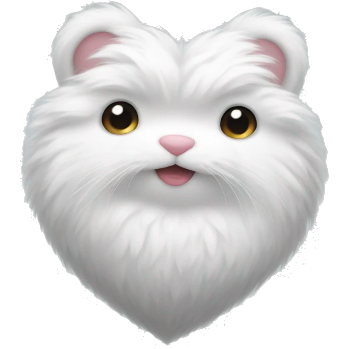 fluffy white heart emoji