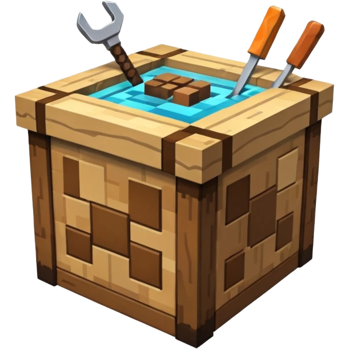 Minecraft crafting table emoji