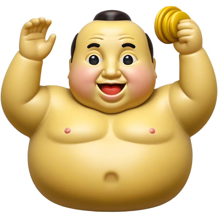 Cinematic Realistic Botero Sculpture Pop Culture Emoji, featuring an exaggerated, whimsical portrayal inspired by the famed sculptor rendered with dynamic textures and vibrant, artistic lighting. emoji