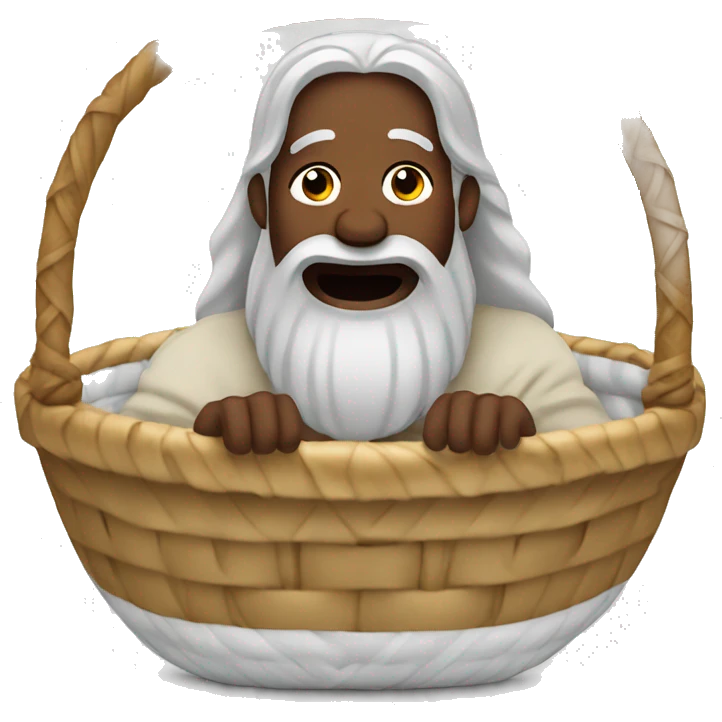moses in basket emoji