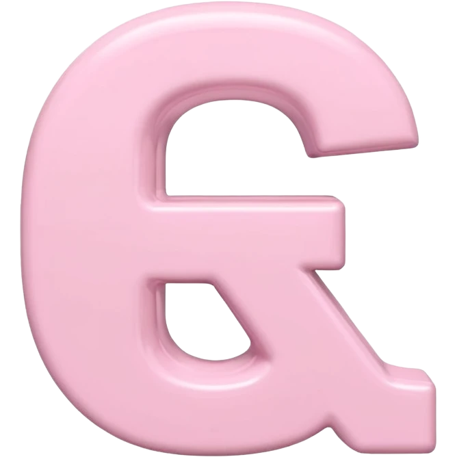 Netflix aesthetic "N" in pastel pink emoji