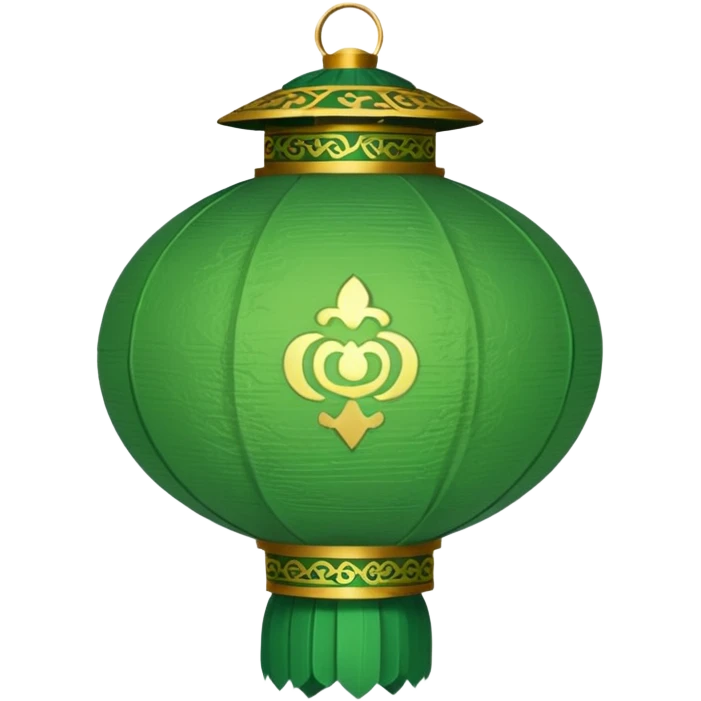 green chinese lantern emoji
