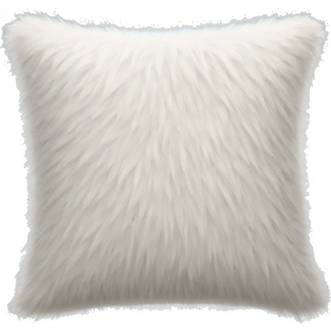 White pillow hairy texture emoji