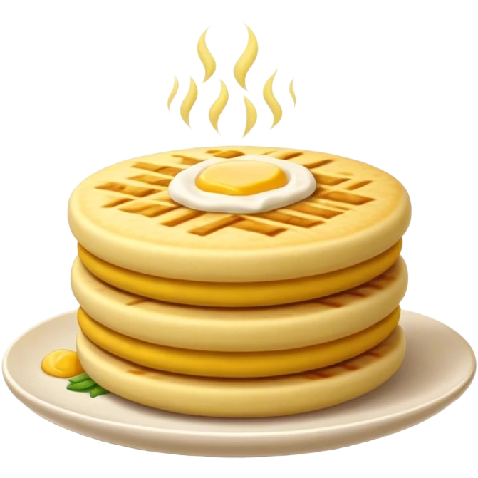 Cinematic Realistic Arepas Dish Emoji, depicted as golden cornmeal cakes filled with savory ingredients rendered with lifelike textures and warm, inviting lighting. emoji