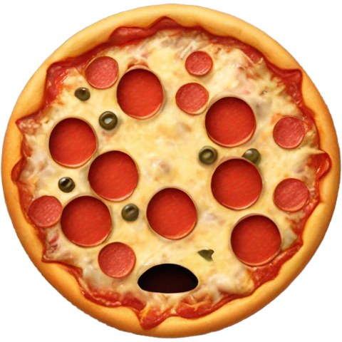 Pizza face emoji