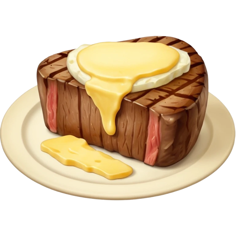 butter on steak with patato emoji
