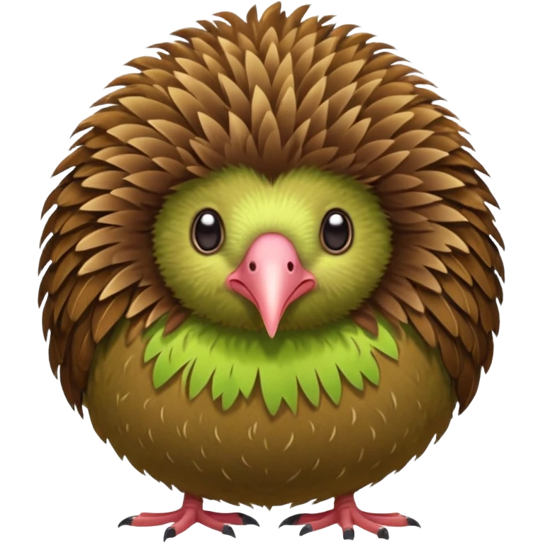cute kiwi bird ai agent ( color fillable)  emoji