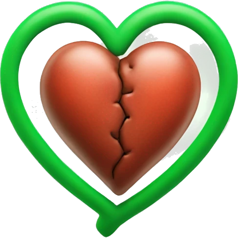 green human heart emoji