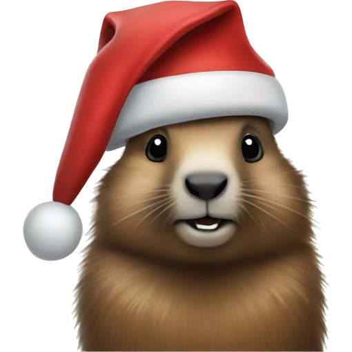 cristmas marmot emoji