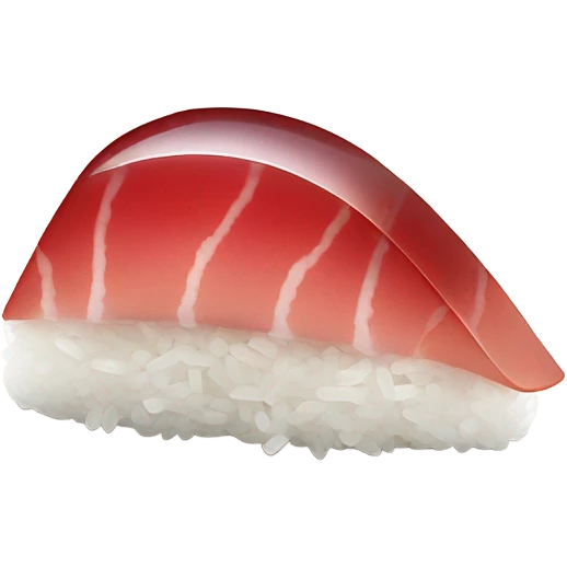 nigiri sushi tuna emoji