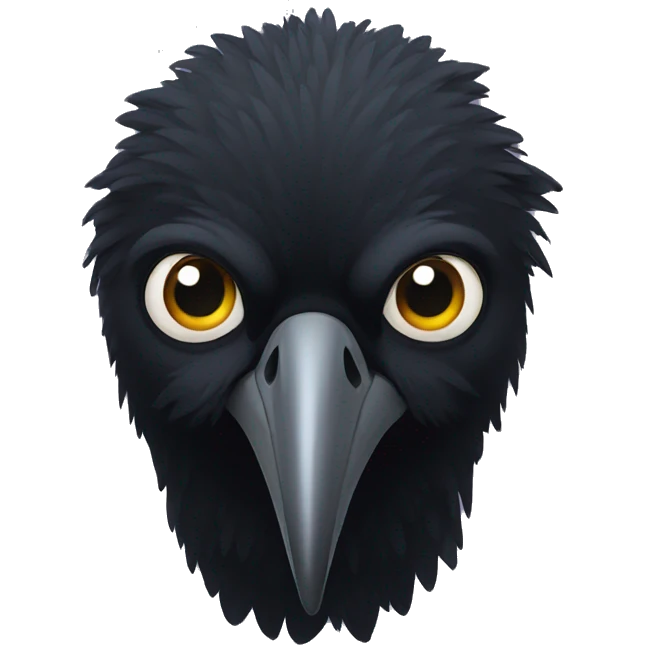 Crow face  emoji