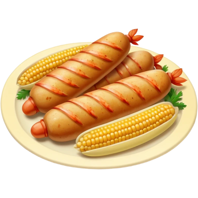 Chicken sausage boil emoji