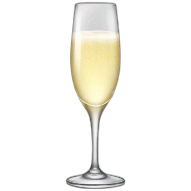 Champagne glass emoji