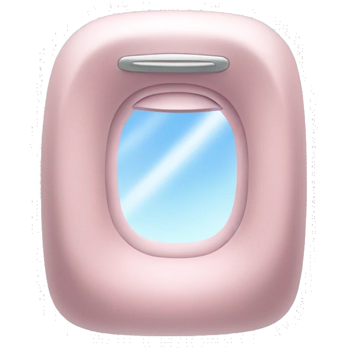 Light pink airplane window  emoji