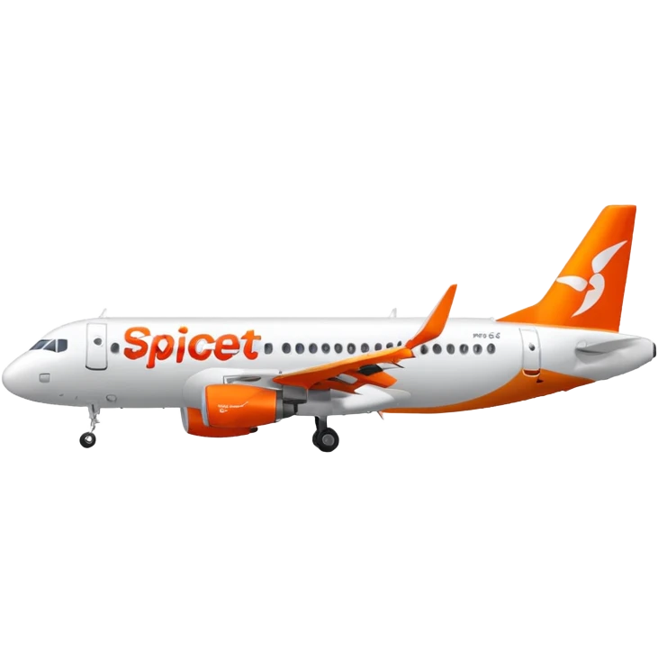 Spicejet A320neo flight emoji