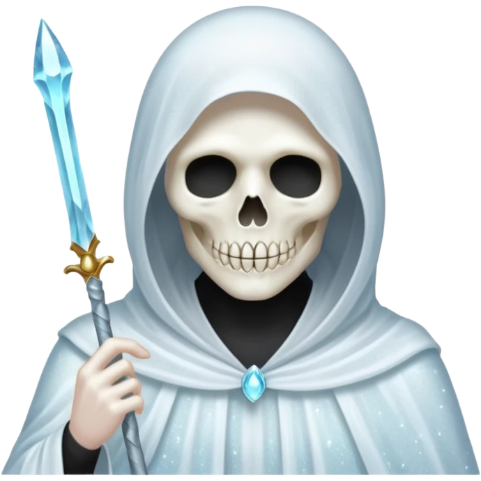 glitter white reaper emoji