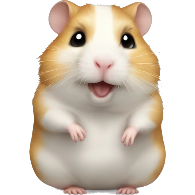 Hamster sirio de cuerpo completo emoji