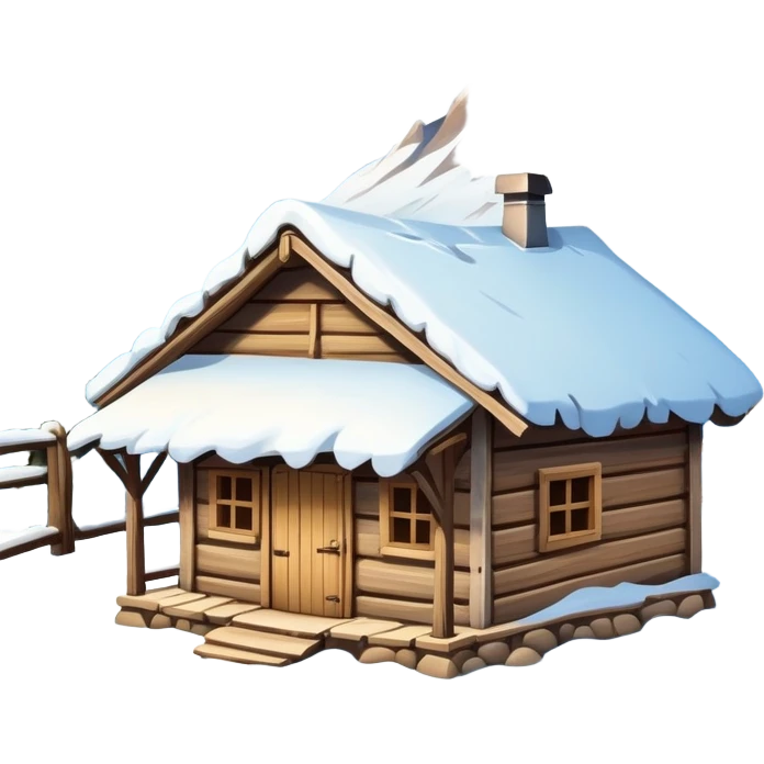A hut in the mountains  emoji