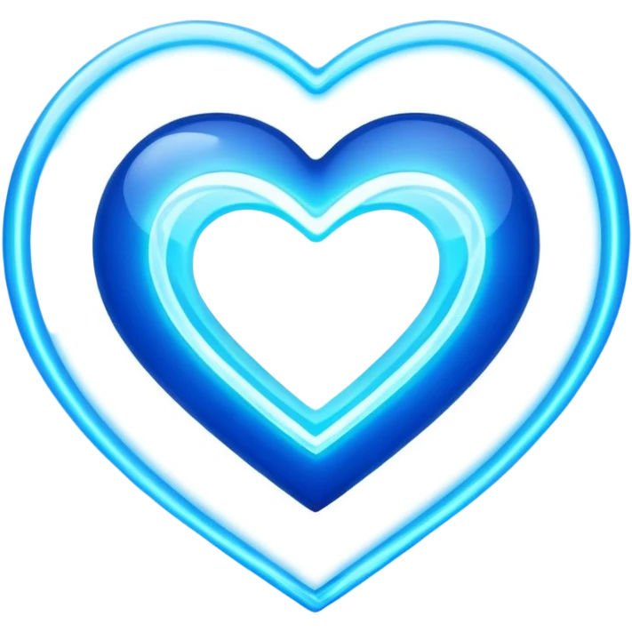 plasma energy electro heart shaped emoji
