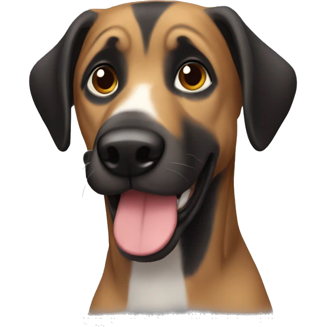 Perro negro braco emoji