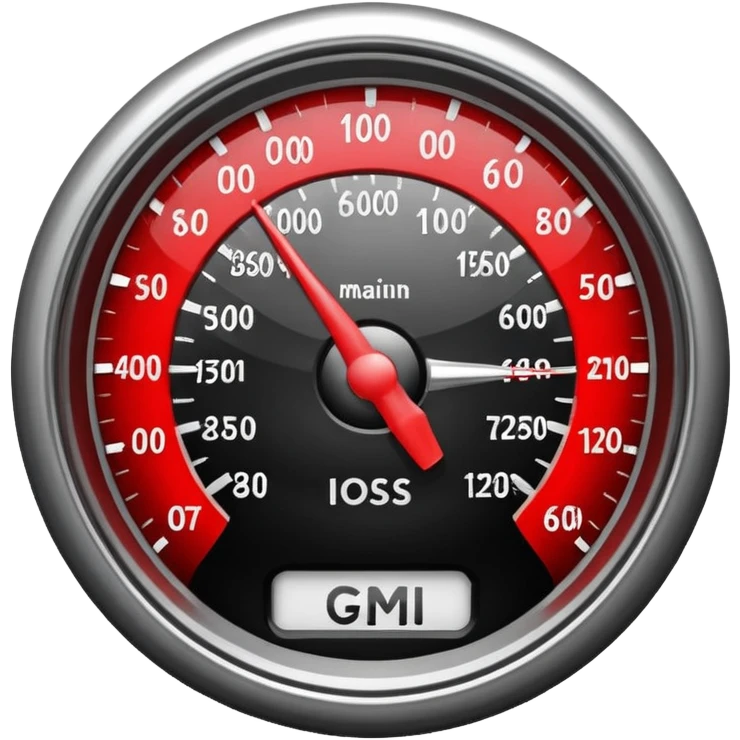 Speedometer emoji with text Gross Margin emoji