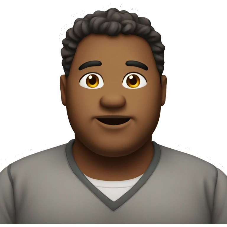 fat guy heart emoji emoji