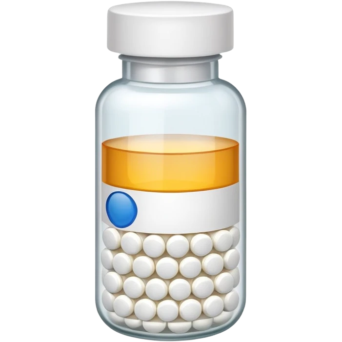 prescription medicine bottle with pill cap emoji