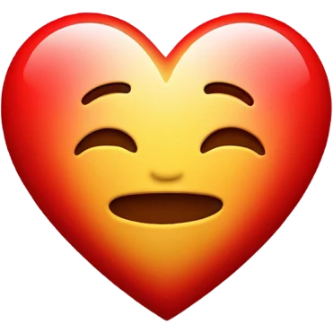 Red I love you emoji