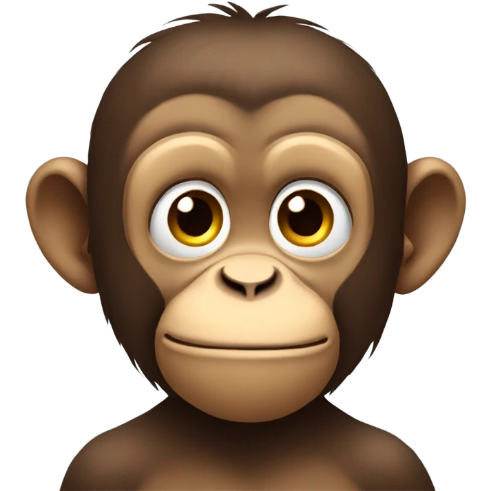 Monkey in deep thought emoji