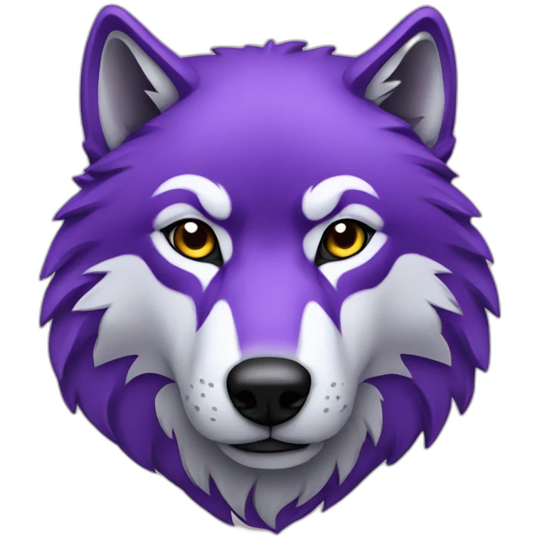 wolf purple emoji