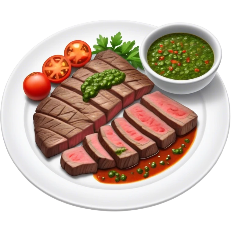Grilled skirt steak with chimichurri emoji