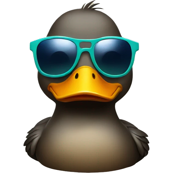 duck with sunglasses  emoji