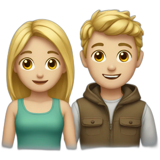 boy and girl emoji
