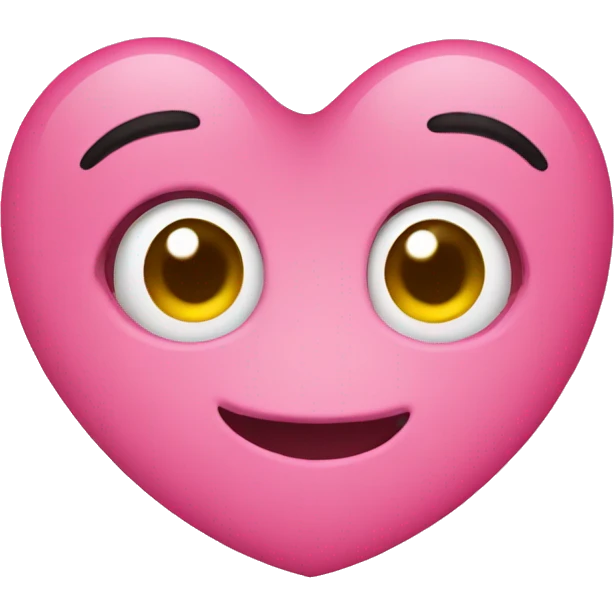 pink heart eyes  emoji