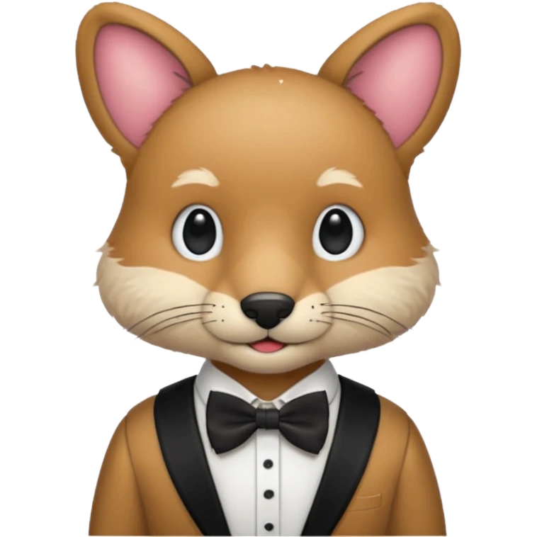 animal with bow tie and shirt emoji