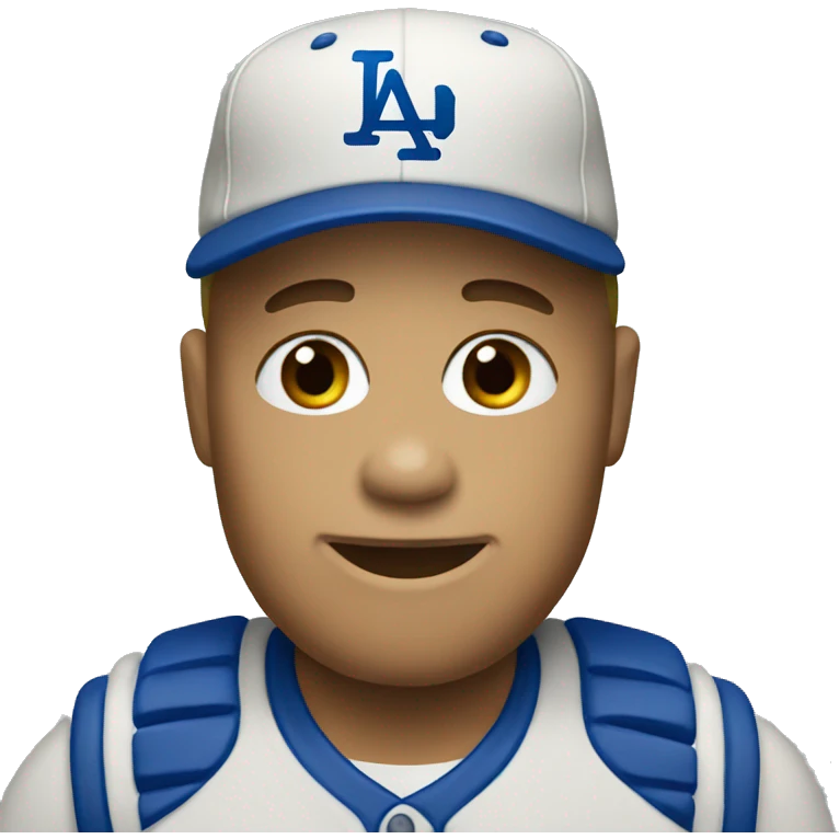 Emoji with dodger hat emoji