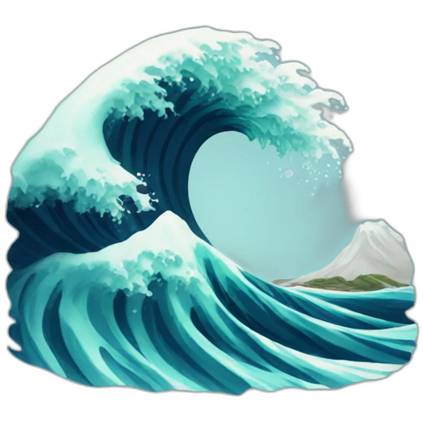 tsunami emoji