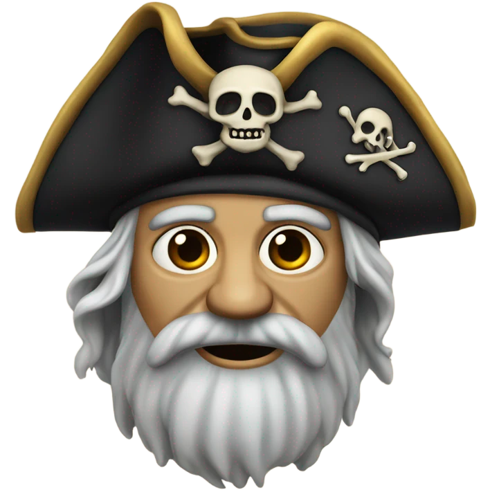 An old pirate with tentacles instead of a beard  emoji