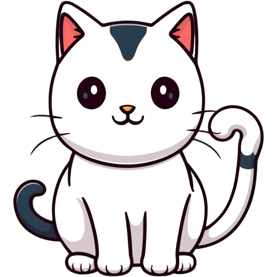doodled cat emoji