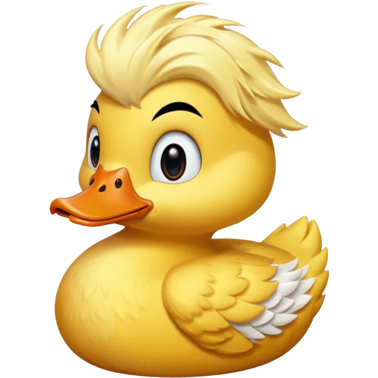 Sarı saçlı ördek emoji