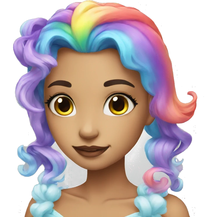 Rainbow high emoji