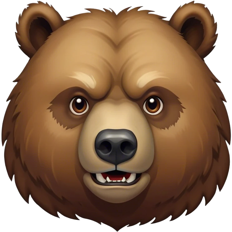 rough grizzly bear with a big nasty scar across his faced emoji