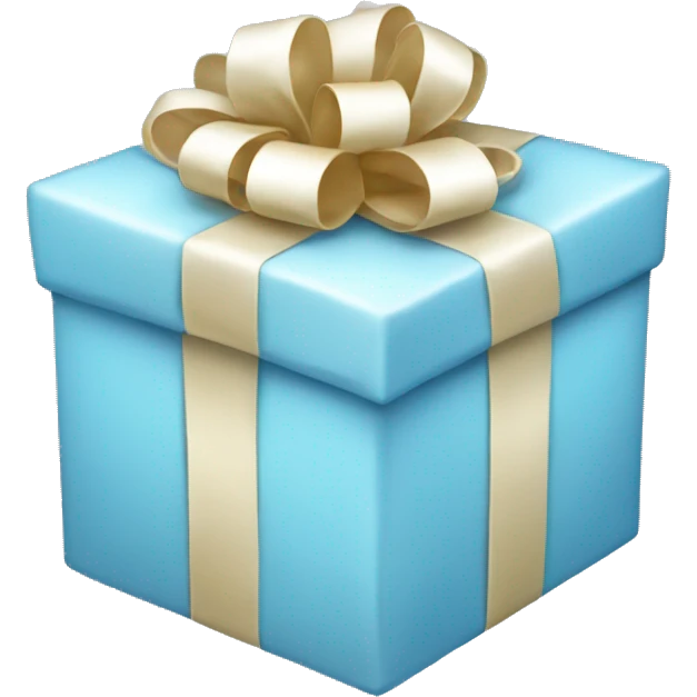pale blue present emoji